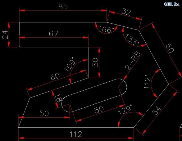 autocad練習題6-中國cad論壇-凱得吧[cad8.